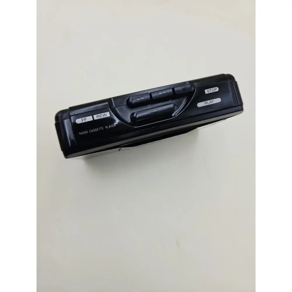 Sony WM-AF23 Portable Am/fm Cassette Player Playback Headphone Jack Radio Black